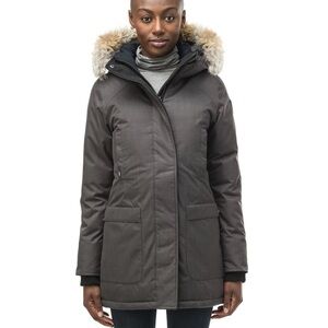 Nobis Carla Down Parka – Steel Grey – Size S – Like New